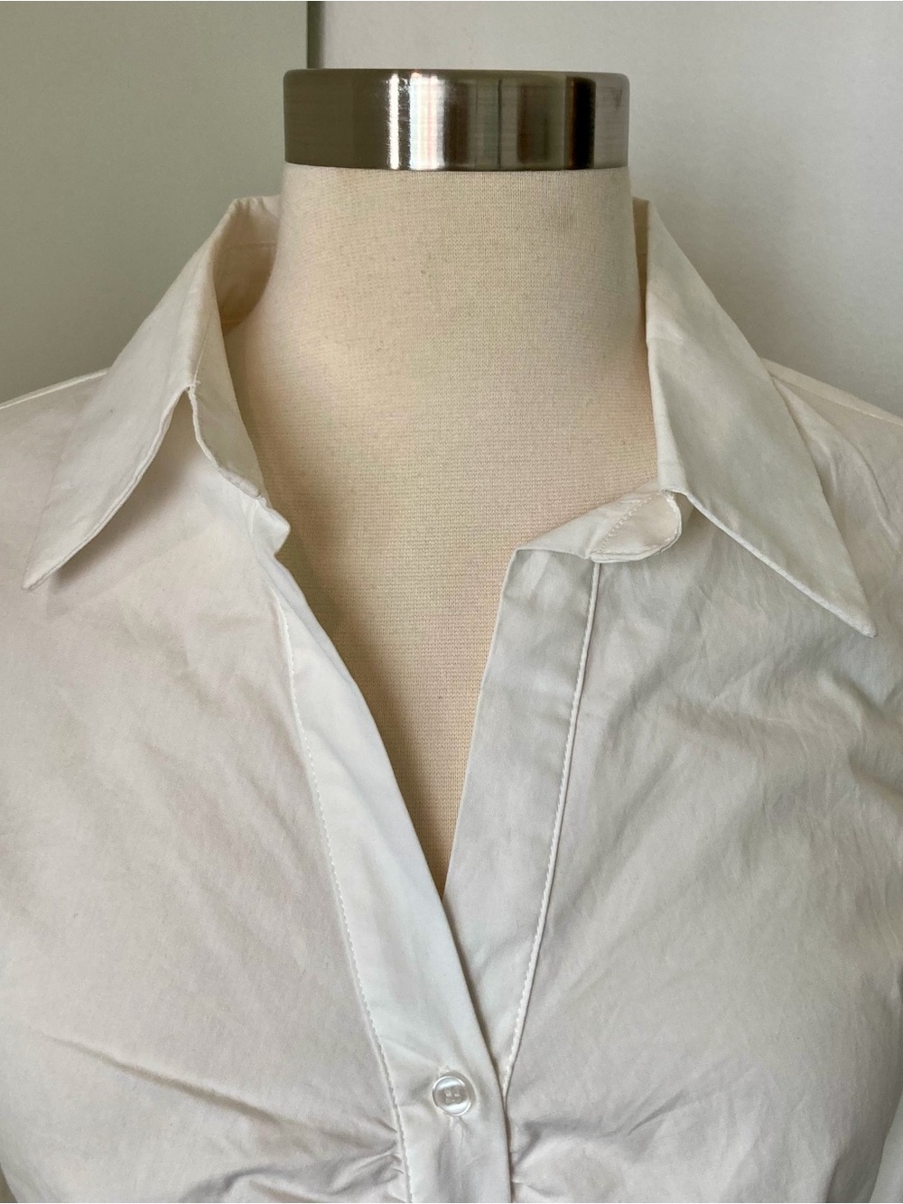Lush White Classic Shirt Dress - Picture 2 of 10